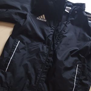 rain jacket with Velcro and zipper